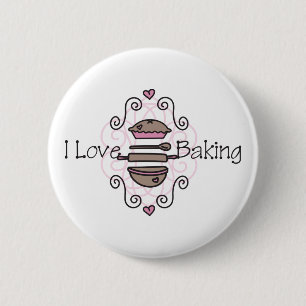 I Love Baking 2 Inch Round Button