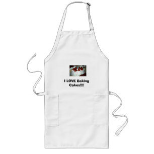 I LOVE Baking Cakes!!!! Long Apron