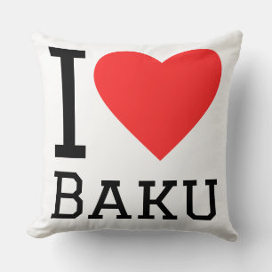 I love baku throw pillow