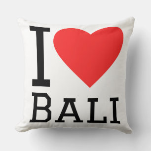 I love Bali  Throw Pillow