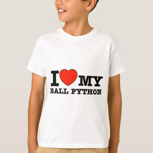 I Love ball python T-Shirt