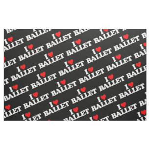I LOVE BALLET FABRIC