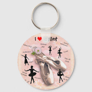 I love Ballet Keychain