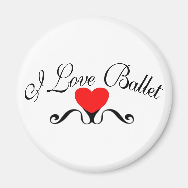 I Love Ballet Magnet (Front)