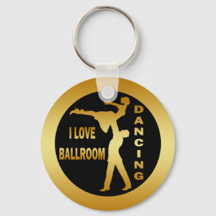 I LOVE BALLROOM DANCING KEYCHAIN
