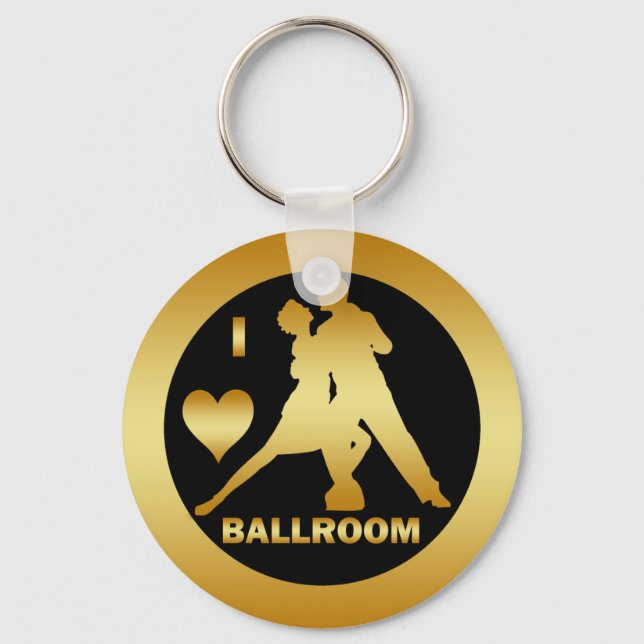 I LOVE BALLROOM KEYCHAIN (Front)