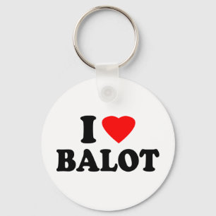 I Love Balot Keychain