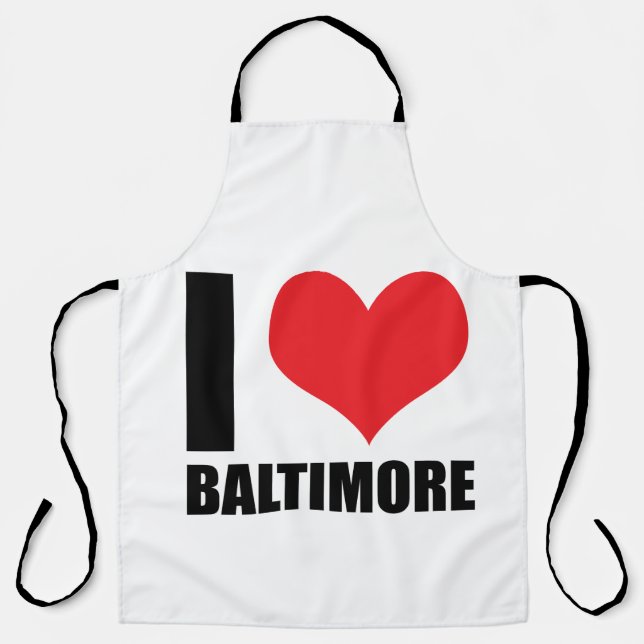 I love Baltimore Apron (Front)