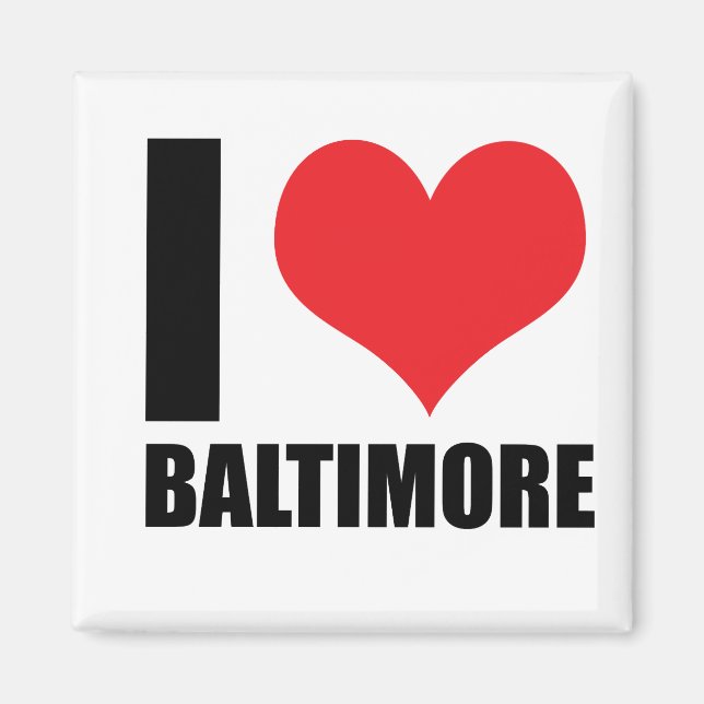 I love Baltimore Magnet (Front)