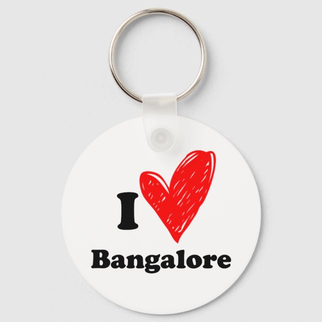I Love Bangalore Keychain (Front)