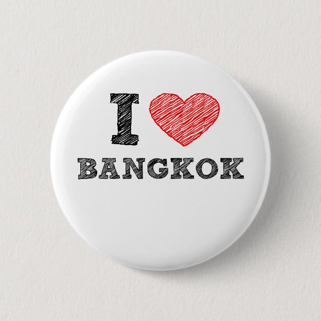 I Love Bangkok 2 Inch Round Button (Front)