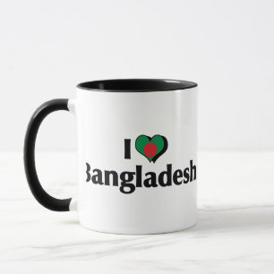 I Love Bangladesh Flag Mug