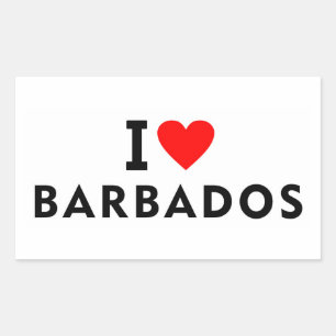 I love Barbados Sticker