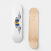 I Love Barbados -wings Skateboard (Front)