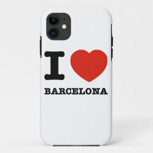 I Love Barcelona iPhone 11 Case