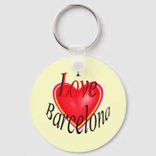 I Love Barcelona! Keychain