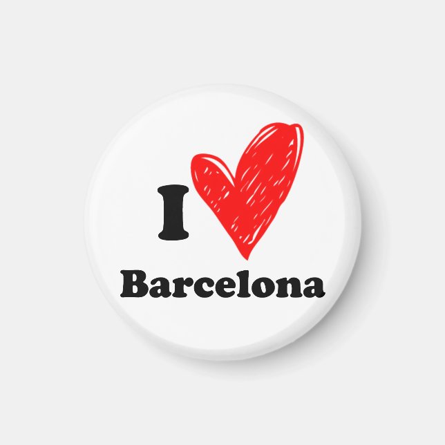I love Barcelona Magnet (Front)