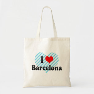 I Love Barcelona, Spain Tote Bag