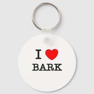 I Love Bark Keychain