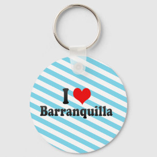 I Love Barranquilla, Colombia Keychain