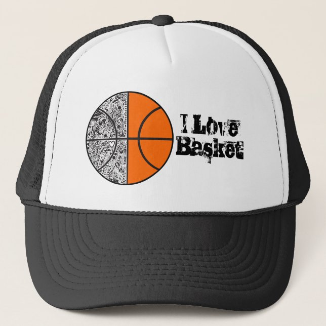 I Love Basket Hat (Front)