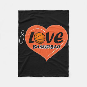 I Love Basketball 1 Fleece Blanket