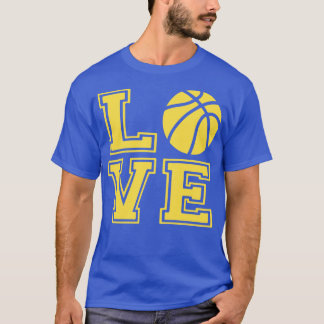 I Love Basketball Gold Police TShirt