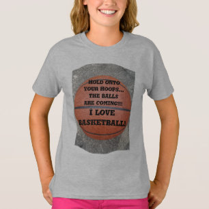 I Love Basketball Humour T-Shirt