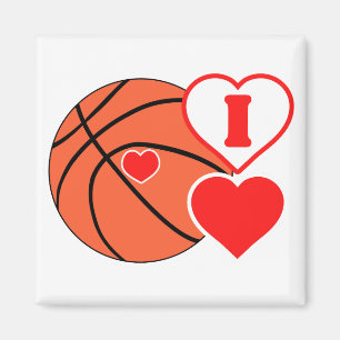 I love basketball  magnet