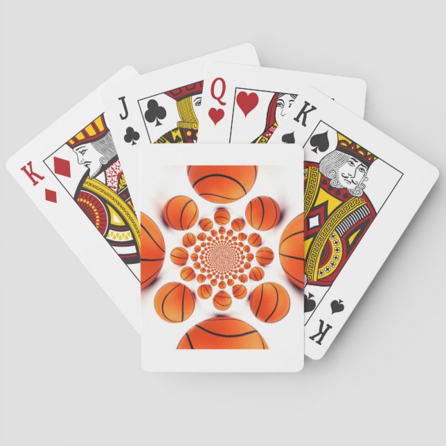 I love basketball playing cards (Back)