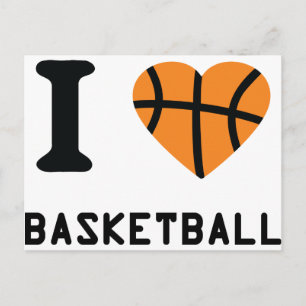 I Love Basketball Postcard