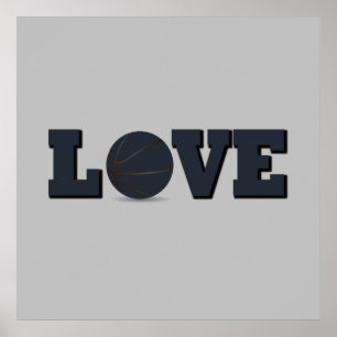 i love basketball poster