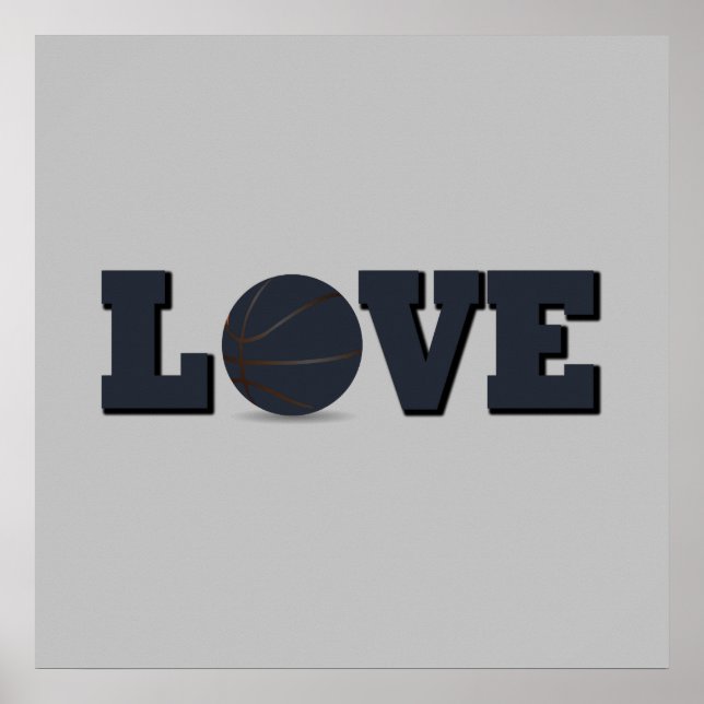 i love basketball poster (Front)