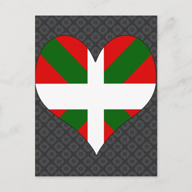 I Love Basque Postcard (Front)
