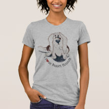 I love basset hounds Women's Crew Neck T-Shirt