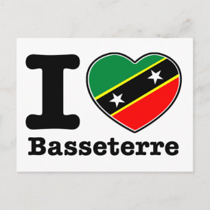 I love Basseterre Postcard