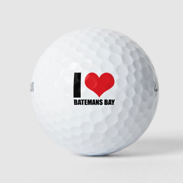 I love Batemans bay Golf Balls (Front)