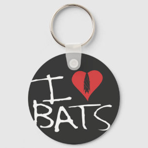 I love bats keychain