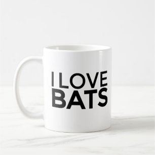I LOVE BATS tasse à café pour les amateurs de chau