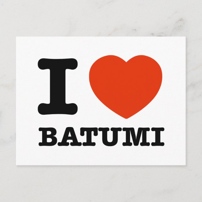 I Love Batumi Postcard (Front)