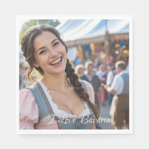 I LOVE BAVARIA NAPKIN