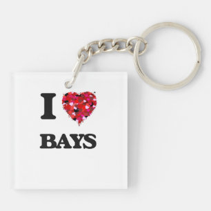 I Love Bays Keychain