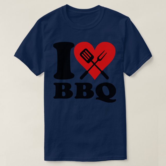 I love bbq T-Shirt (Design Front)
