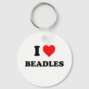 I Love Beadles Keychain