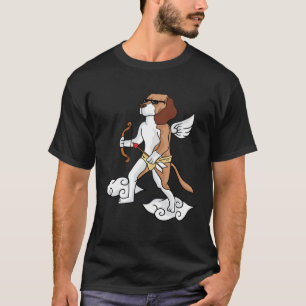 I Love Beagles Cupid Beagle Dog Lover Heart Valent T-Shirt