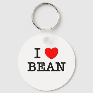 I Love Bean Keychain