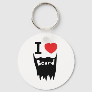 I love beard keychain