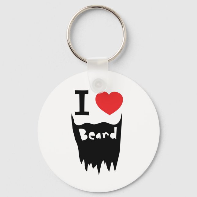 I love beard keychain (Front)