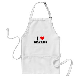 I Love Beards Standard Apron