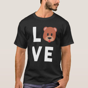 I Love Bears Cute Baby Bear Face Lover Kids T-Shirt